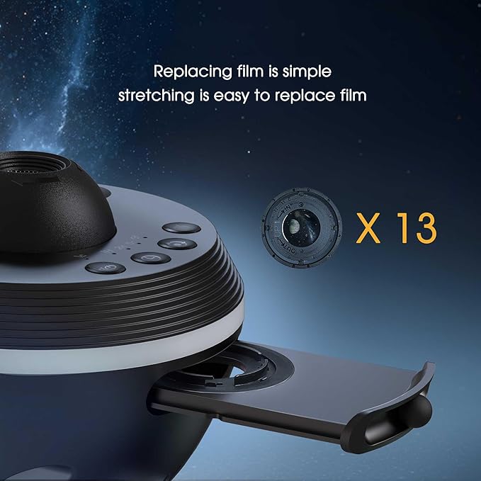 L LOHAS LED Galaxy Projector, Star Projector Planetarium Night Light, 13 in 1 HD Space Night Light Projector with Light Strip Meteor for Kids Bedroom Birthday Christmas Gift