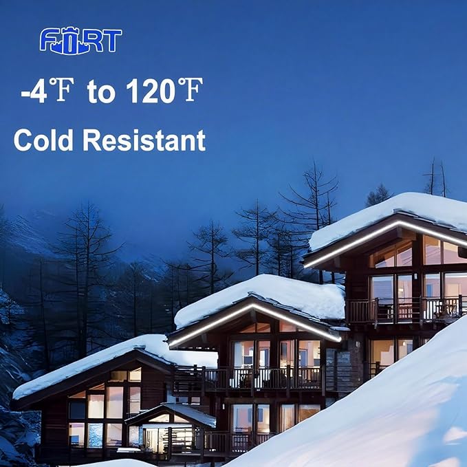 65.6FT Rope Lights for Outside- Bright White Outdoor Use - Accent Lighting Around Features Like Decks, Patios, and Gardens, Emphasizing led Tube Lights Versatility in Creating Ambiance ETL Listed