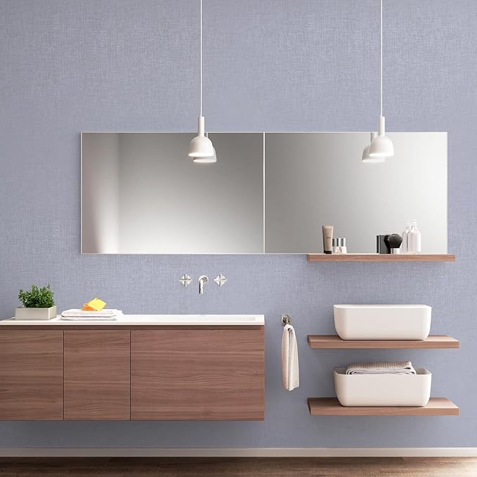 CAX Grasscloth Peel and Stick Wallpaper Silver Contact Paper 15.7"x472" Fabric Peel and Stick Wallpaper Self-Adhesive Removable Wall Paper Waterproof Faux Linen Wall Papers for Living Room Cabinets