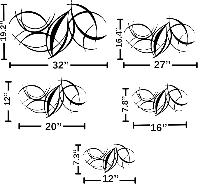 Abstract Metal Wall Art, Modern Wall Decor, Minimalist Line Sculpture, Geometric Wave Artwork, Large Mid Century Wall Hanging, Luxury Style Sculpture, Creative Home and Office Wall Sign, Gift for Home