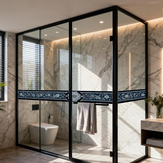 Nuxovilar Wallpaper Border Peel and Stick, Lace Floral Design Self-Adhesive Wallpaper, PVC 3.94×16.4 Ft, Ideal for Accent Walls, Nursery, Home Decor