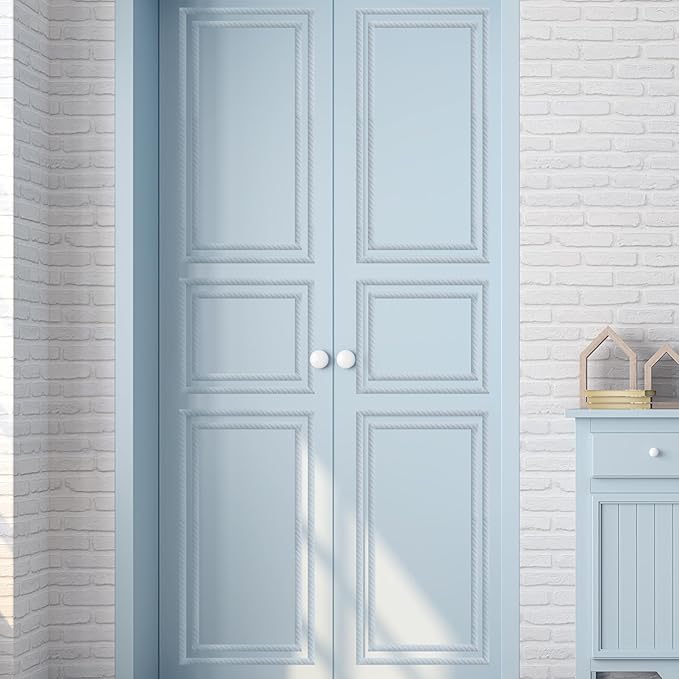 15-Pack 15.75" Unfinished Wood Ovolo Trim - Easy to Paint, Cute Decorative Molding DIY Craft for Furniture Frame, Mirror Edge, Wall, Door, Closet, Dresser, Shelf