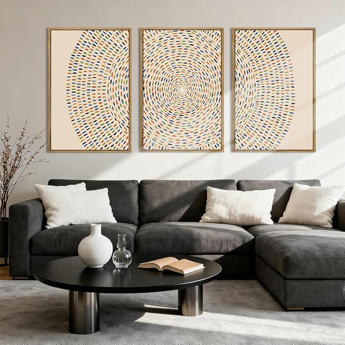 Anyzal Jesus Feeds the 5000 Wall Art Framed Christian Wall Decor Large Jesus Painting for Living Room Bedroom Dining Room 24x36 Inch