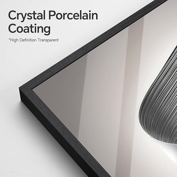 3 Piece Framed Modern Wall Art Sets, Abstract Line Geometric Decor Prints, Black and White Contemporary Luxury Paintings Artwork for Bedroom, Bathroom, Living Room and Office 16x24 Inch