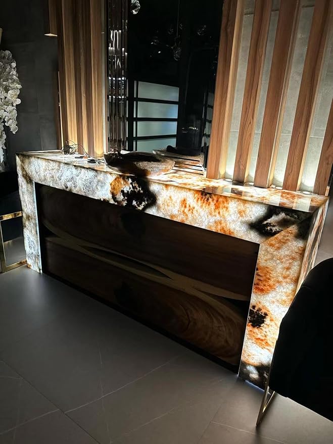 4PCS Soft LED Backlight Sheet 36W 6000Kwhite Color Backlit Flexible cuttable Each pcs 19X9.5 inch for Translucent countertop.