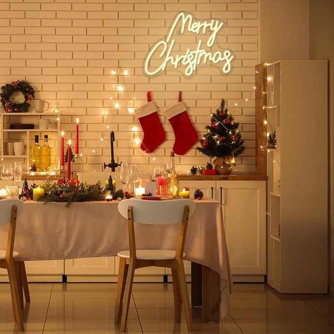 Neon Signs Warm White Neon Light Letter Neon Light for Wall Decor Party Kids Room Wedding Birthday Party Decorations