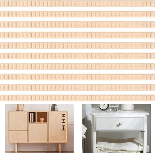 18 Pcs 3D Decorative Wood Trim Molding, 15.75inch Decorative Wood Molding Cute DIY Wall Molding Trim Unfinished Wave Wooden Line Trims Molding Decorative for Home Wall Cabinet Shelf Window Door