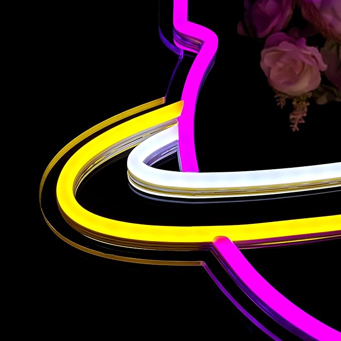 Anime Neon Sign Kuromii Neon Night Light for Wall Decor, Kuromii Planet Neon Mirror, Anime Room Decor, Kawaii Home Decor, Unique Wall Art