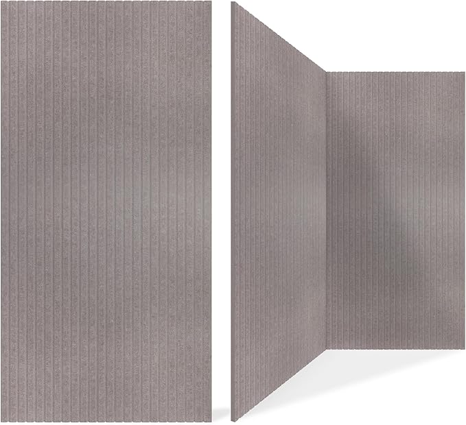 5 Pack Acoustic Panels,47.2x23.6x0.4 inch Acoustical Wall Panels,Large Soundproof Panels,Self-Adhesive Sound proof panels for walls,Acoustic Treatment for Recording Studio&Office Vertical,Brown