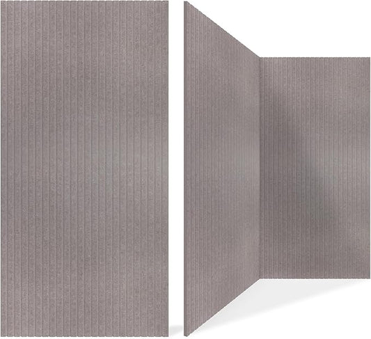 5 Pack Acoustic Panels,47.2x23.6x0.4 inch Acoustical Wall Panels,Large Soundproof Panels,Self-Adhesive Sound proof panels for walls,Acoustic Treatment for Recording Studio&Office Vertical,Brown