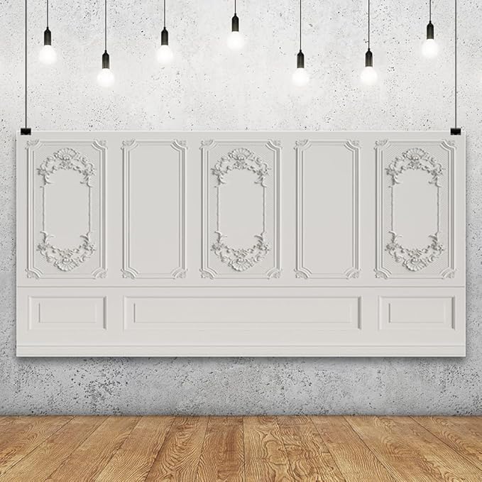 Leyiyi 20x10ft Vintage Room Inside Backdrop European Frame Modern House French Castle Cementery Wall Retro Style Photo Background Cowboy Kids Birthday Portrait Studio Prop Vinyl Wallpaper