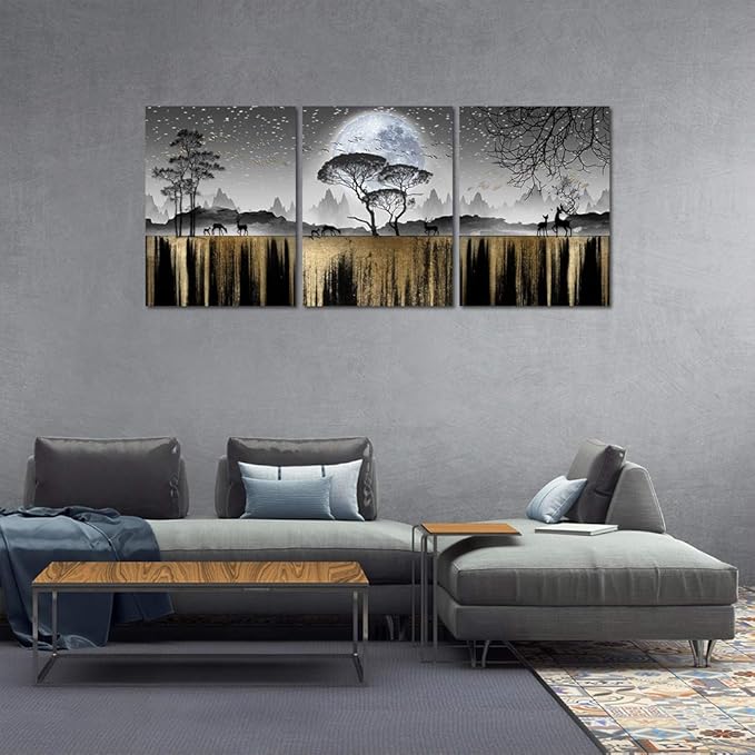 Black And White Wall Art - Family Wall Decor For Living Room, Bedroom, Office, Kitchen - Tree Canvas Art Print - Home Decor Inspiration