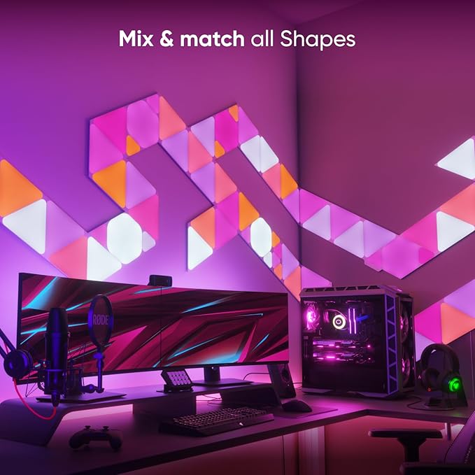 nanoleaf NL477003TW7P Triangles Smarter Kit (7 Panels) - Multicolor