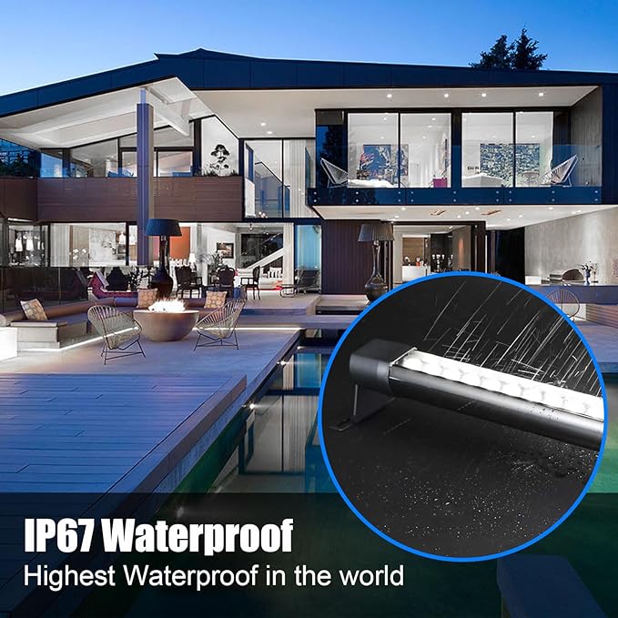 Outdoor Wall Washer Lights 2 Pack,36W 5000K Daylight White Wall Light,120V IP67 Waterproof 2ft Led Linear Wall Light Bar for Outdoor Indoor Building Sign, Hurches,Garden,Courtyards Lighting