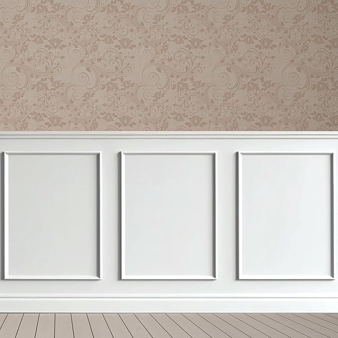 3-Frame 16" x 24" Premade Accent Wall Molding Kit, Ready-to-Assemble Wainscoting Panels, Pre-Cut Chair Rail Moulding Trim Picture Frame for Home Décor