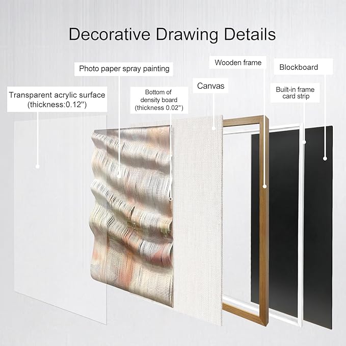 LIUZEYUE - Hand crafted Paper Artwork 3D Wall Art living room wall decor modern 31.5"x47.2"