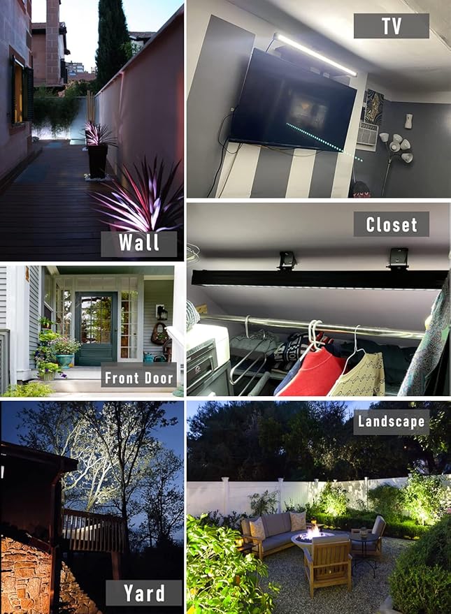 10x60' New Upgraded Wall Washer LED Lights, 72W 5000K Daylight Wall Wash Lighting, Linkable 120V LED Light Bar, IP65 Waterproof, 3.2ft/40 Outdoor/Indoor Stage Lighting Bar