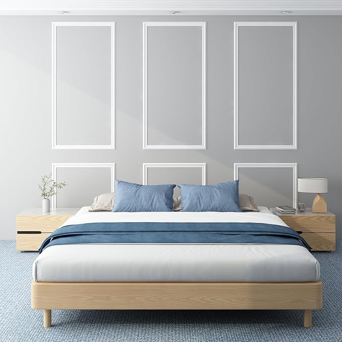 OUZUGIE Peel and Stick Wall Molding Kit Pre-Cut Wainscoting Panels for Easy DIY Interior Wall Decor & Accent Walls