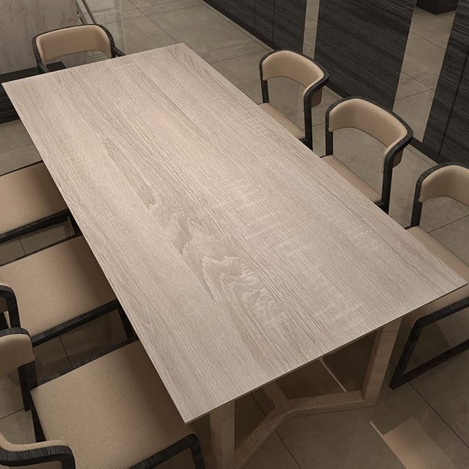31.5"x78.74" Oak Wood Peel and Stick Wallpaper Gray Wood Look Contact Paper for Countertops Waterproof Self Adhesive Removable Wood Grain Contact Paper for Classroom Office Furniture Wooden Vinyl Wrap
