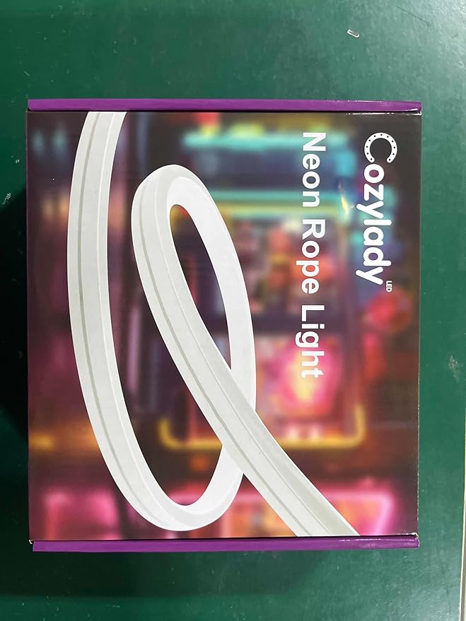 Cozylady 66Ft (33Ft * 2 Rolls) RGB LED Neon Rope Lights for Bedroom, 20m LED Strip Lamp with Double Sided Adhesive Tape, App/Remote Control DIY Lights Decorate The Outdoor and Indoor of Your Home