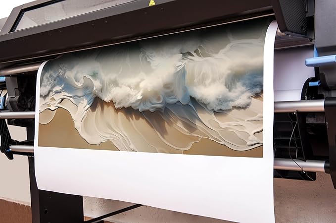 Ocean Waves Canvas Wall Art with Black Frame, Beach Scenery View Home Decor Picture, Sea Waves Canvas Wall-Decoration for Living Room, Seaside Scene Large Decorative Print Artwork for Bedroom 59"x29"