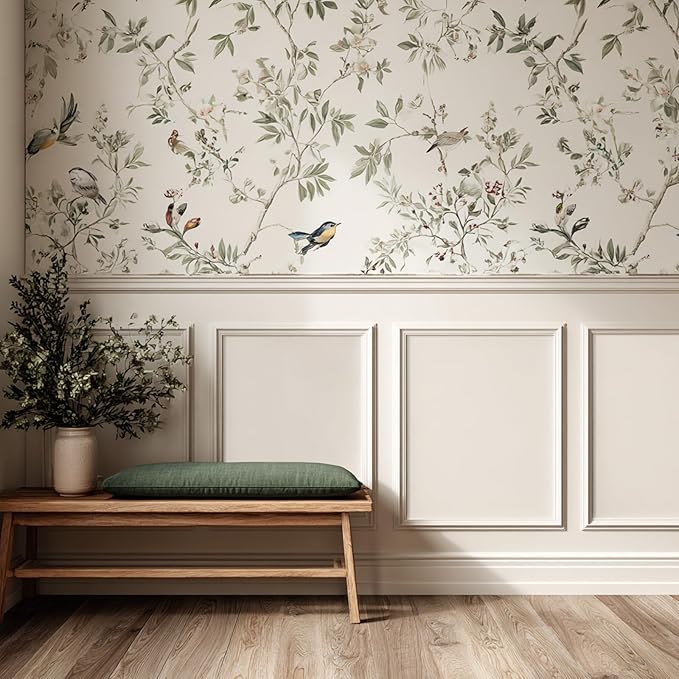 3 Sets Peel and Stick Wall Molding Kit, 16''x20'' Premade Wainscoting Accent Panels for Interior Wall Trim, Easy DIY Moulding Decor