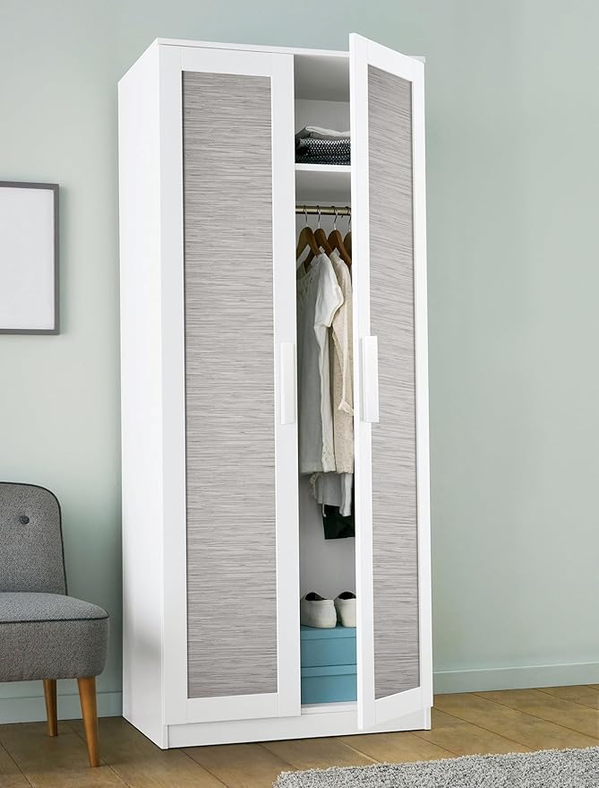 NuWallpaper Grey Grassweave Peel and Stick Wallpaper, NUS4994