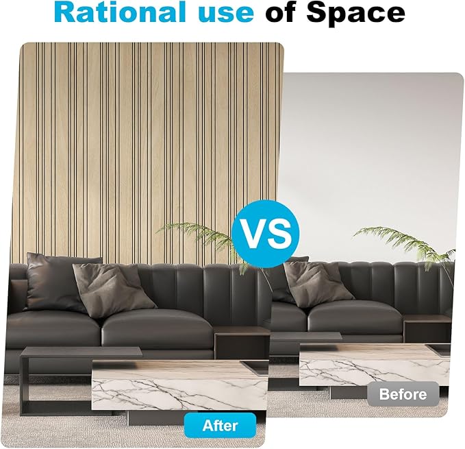 Art3d 4-Pack Glue-On Wall Panels, Wood Grain Texture Interior Wall Decor, 104"x12" Recycled Polystyrene Wainscoting Panels, Low Emission for Living Room Bedroom,Earth Oak