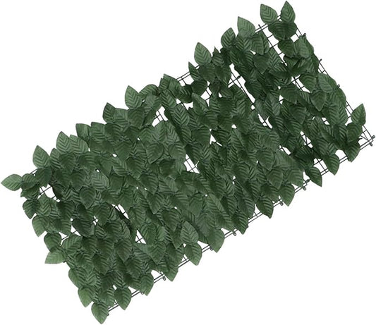 Artificial Leaf Garden Fence Panel Green Privacy Hedge Screen for Balcony Terrace Wedding Wall Outdoor Decorative Faux Leaf Privacy Fence