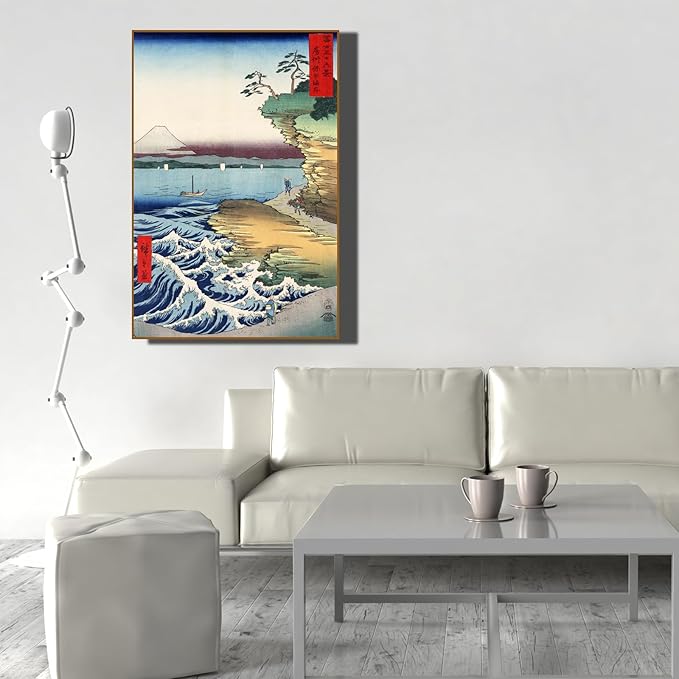 OKRA Utagawa Hiroshige Poster - Traditional Japanese Paintings - Famous Sea Paintings - Famous Japanese Paintings - Cool Home Decor for Living Room Hotel Kitchen - Unframed