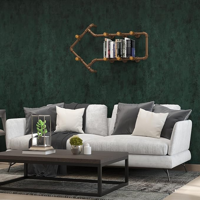 32"x354" Big Wide Dark Green Contact Paper Matte Extra Thick Art Deco Peel and Stick Wallpaper Waterproof Self-Adhesive Removable Pure Green Vinyl Wallpaper 3D Textured for Cabinet Studio Farmhouse