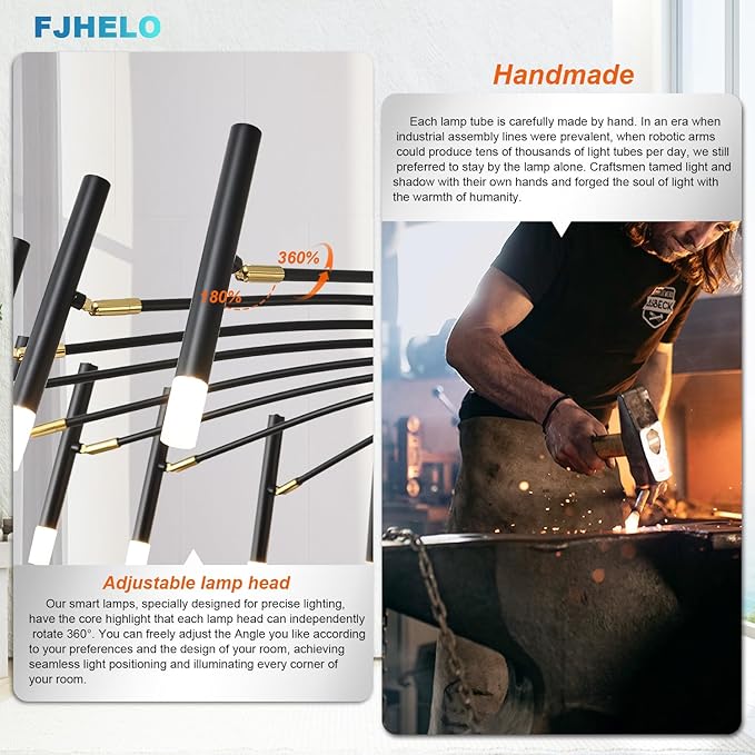 Modern Chandelier 24-Light with G9 Bulbs Included, 53 Inch Adjustable Height Ceiling Fixture - Customizable Drop for Dining Room, Entryway, Bedroom - Black Wrought Iron Matte Finish