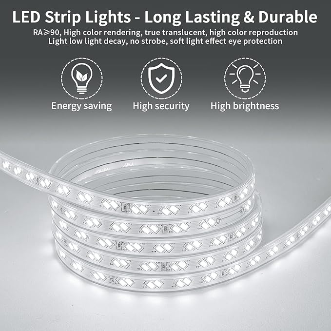 Koonmi 32"x24" LED Mirror for Bathroom, 90CRI Anti-Fog Vanity Mirror with Front and Backlight, Shatter-Proof Wall Mirror with Light, Easy Install Lighted Mirror for Modern Bathroom (IP65)