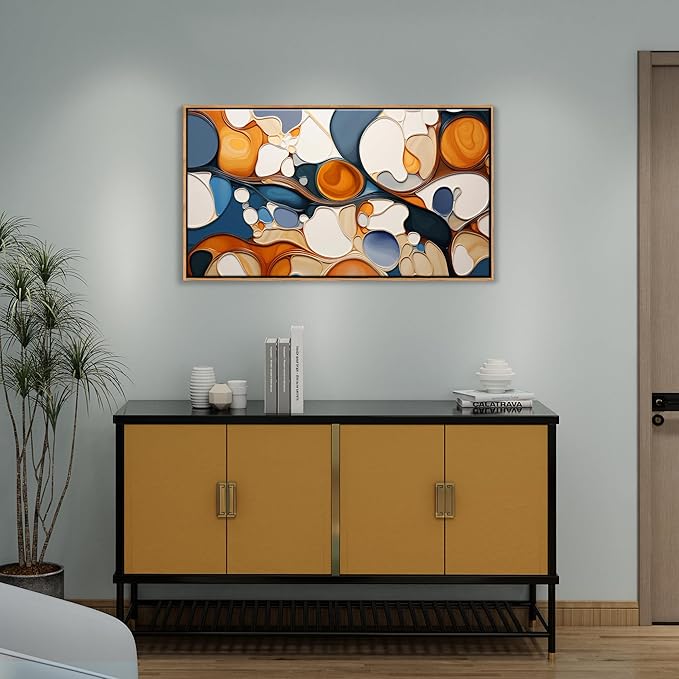Abstract Wall Art - Modern Colorful Canvas Wall Art for Living Room- Large Framed Decorations, Wall Decor for Bedroom - Office Artwork Wall Decor