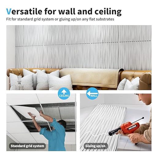 Art3d 46.2 Sq. Ft. White Large PVC 3D Wall Panels for Interior Wall Décor, Textured Wavy Decorative Panels, Pack of 6 Tiles (47.2" × 23.6")