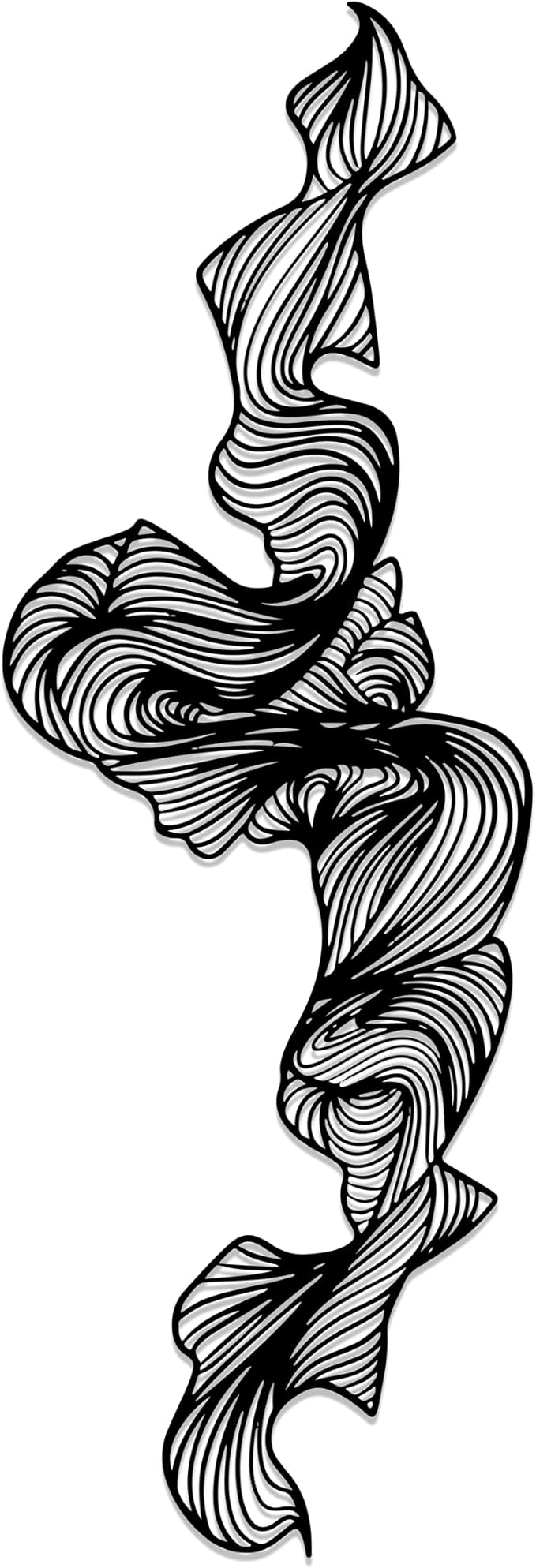 Abstract Metal Wall Art, Mid Century Modern Decor, Luxury Style Sculpture, Unique Wall Decoration, Large Creative Wall Decor, Modern Entryway Hanging, Geometric Elegant Sign, Housewarming Gift