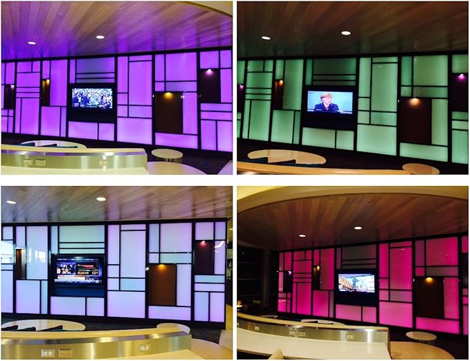 CBconcept 20 Feet RGB Color Changing 120V LED SMD5050 Flexible Flat LED Strip Rope Light - [Christmas Lighting, Indoor/Outdoor Rope Lighting] [Controller is Included]