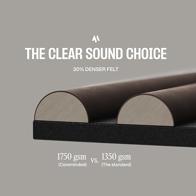 4-Pack Wood Slat Wall Panel – Velvet-Covered Wood Panels for Wall, Acoustic Panels for Interior Decor, Decorative Slat Paneling for Home, Office, Studio (Warm Greige)