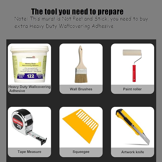 Colorful Tree Crowns Wall Murals, Thick Tree Trunks Mural Wallpaper, Starry Sky Wall Decor, Brilliant Colors Mural for Bedroom, Treescapes Wallpaper for Living Room 78"（W） x 55"（H）