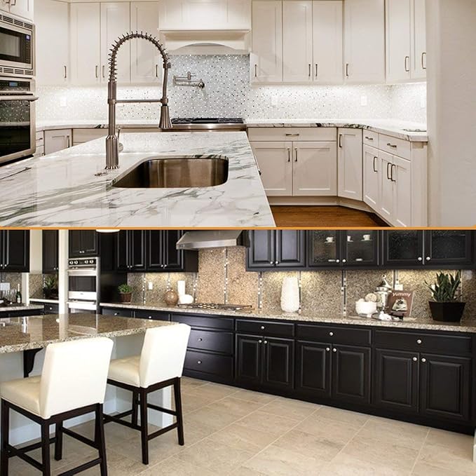 Litever Kitchen Under Cabinet LED Lighting Kit Plug-in, Super Bright, 6 PCS 12 Inches Light Bars, Daylight White, 31W 2000 Lumen, Perfect for Kitchen Cabinet Counter Shelf-(6 Bars Kit-5000K)