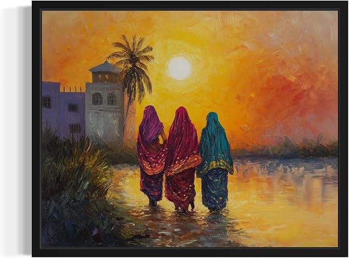 Bangladesh Art Print Poster, Asia Oriental Countries Culture Wall Art Asian Paintings for Bedroom Bathroom Living Room Decor 97 (Bangladesh, 11 x 14 inches, Unframed)