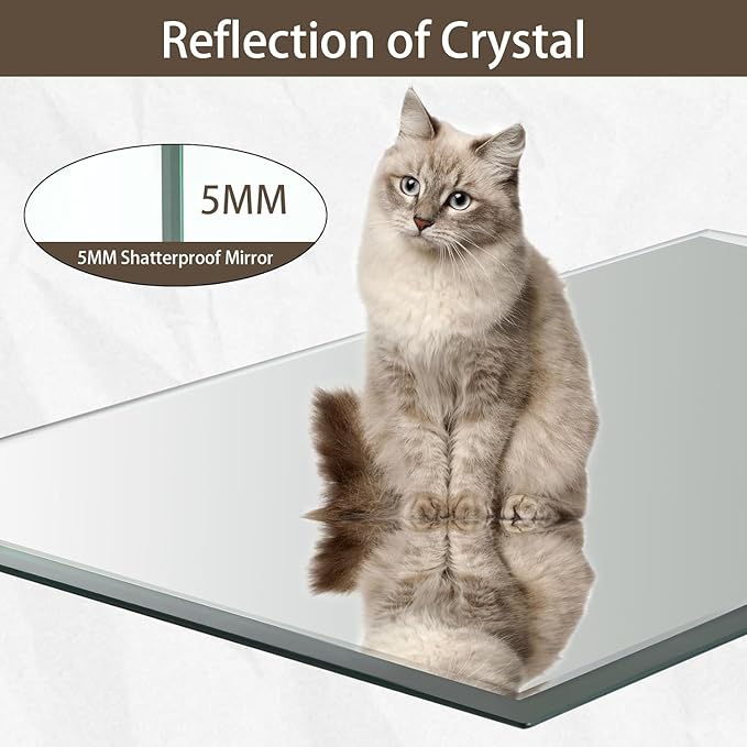 30x36 inch Beveled Bathroom Mirror, Rectangle Frameless Mirror, 1" Polished Beveled Edge, Square Mirror for Bathroom, Living Room, Bedroom