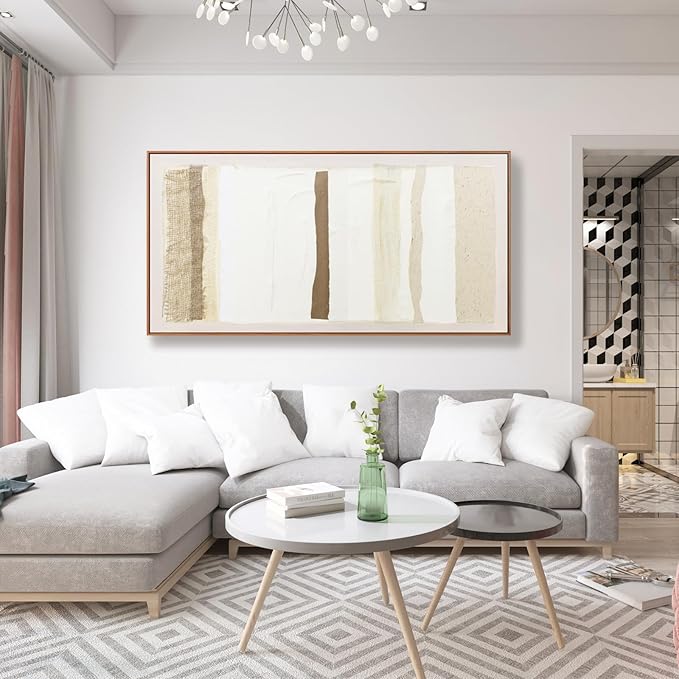 Canvas Wall Art Prints Large Wall Art Pictures for Living Room Abstrcat Canvas Art Wall Decor Framed Minimalist Boho Wall Art Decor Abstrcat Art Artwork for Walls Office Home Decor 24" X 48"