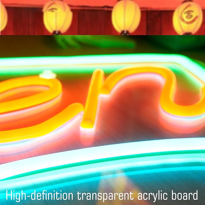 Open Neon Sign Definition Bar Signs, Led USB Powered Bright Open Neon Light for Wall Decor Bar Pub Man Cave Party Art Decor