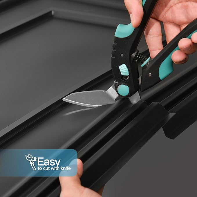 Art3d (12 Pack) PVC Ceiling Tiles 24x48 Drop Ceiling Panels for Interior Wall Decor, 3D Textured Panels & Wall Decor for Home/Office, Covers 96 Sq.Ft., Black