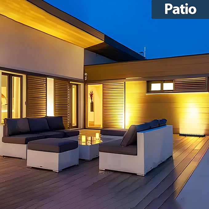 54W Outdoor LED Wall Washer Light, 40IN 6840LM 2700K Warm White Heavy Duty Aluminum LED Wall Washer Light Bar, 120V Waterproof IP67 Outdoor LED Light Bar for Patio Yard Garden, Plug in