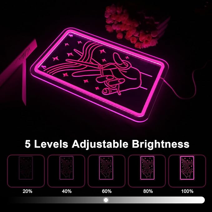 Lucunstar Scissors Neon Sign Pink LED Beauty Salon Hair Salon Decor Led Neon Business Lights for Barbers Studio Decoration for Beauty Shop(14.69 * 9.4in)