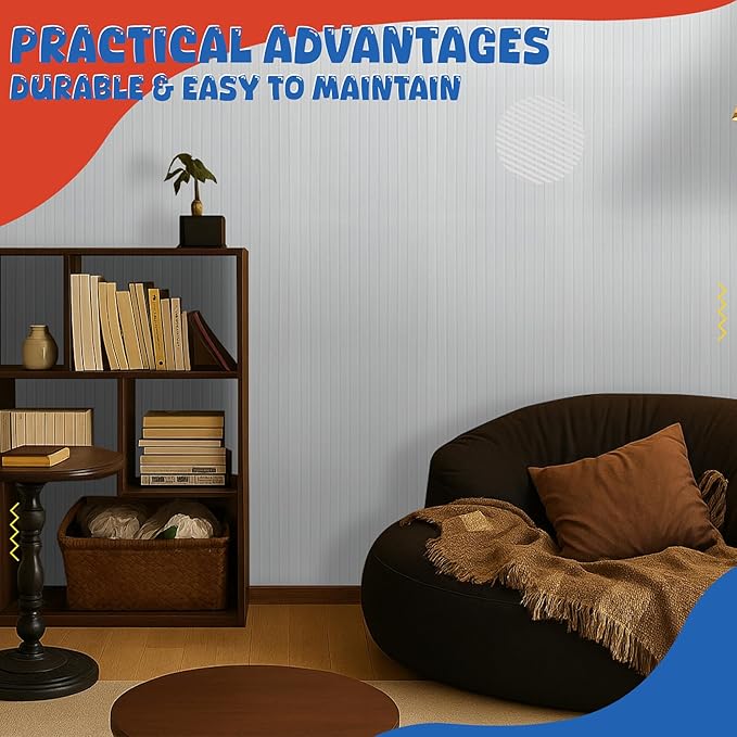 10 Pack Large Acoustic Panels,47.2" X 23.6" Acoustical Wall Panel,Self-Adhesive Sound Proof Panel for Office, Decorative Soundproof Wall Panels for Home Studio (White)