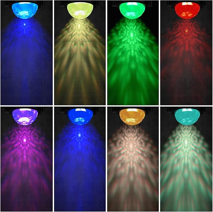 Christmas Halloween LED Spot Lights Outdoor Black Light Projector, 12W Color Changing Landscape Lighting Wired 120V IP65 Waterproof Outdoor Spotlight for Glow Party Garden Yard Indoor Decor(4Pack)