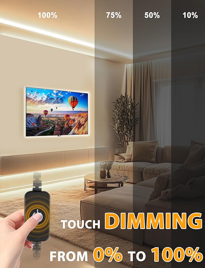 Lamomo LED Strip Lights Neutral White, 32.8Ft Dimmable LED Rope Lights, 4500K Waterproof Silicone LED Neon Lights for Bedroom Indoor Home Decor (Power Adapter Included)